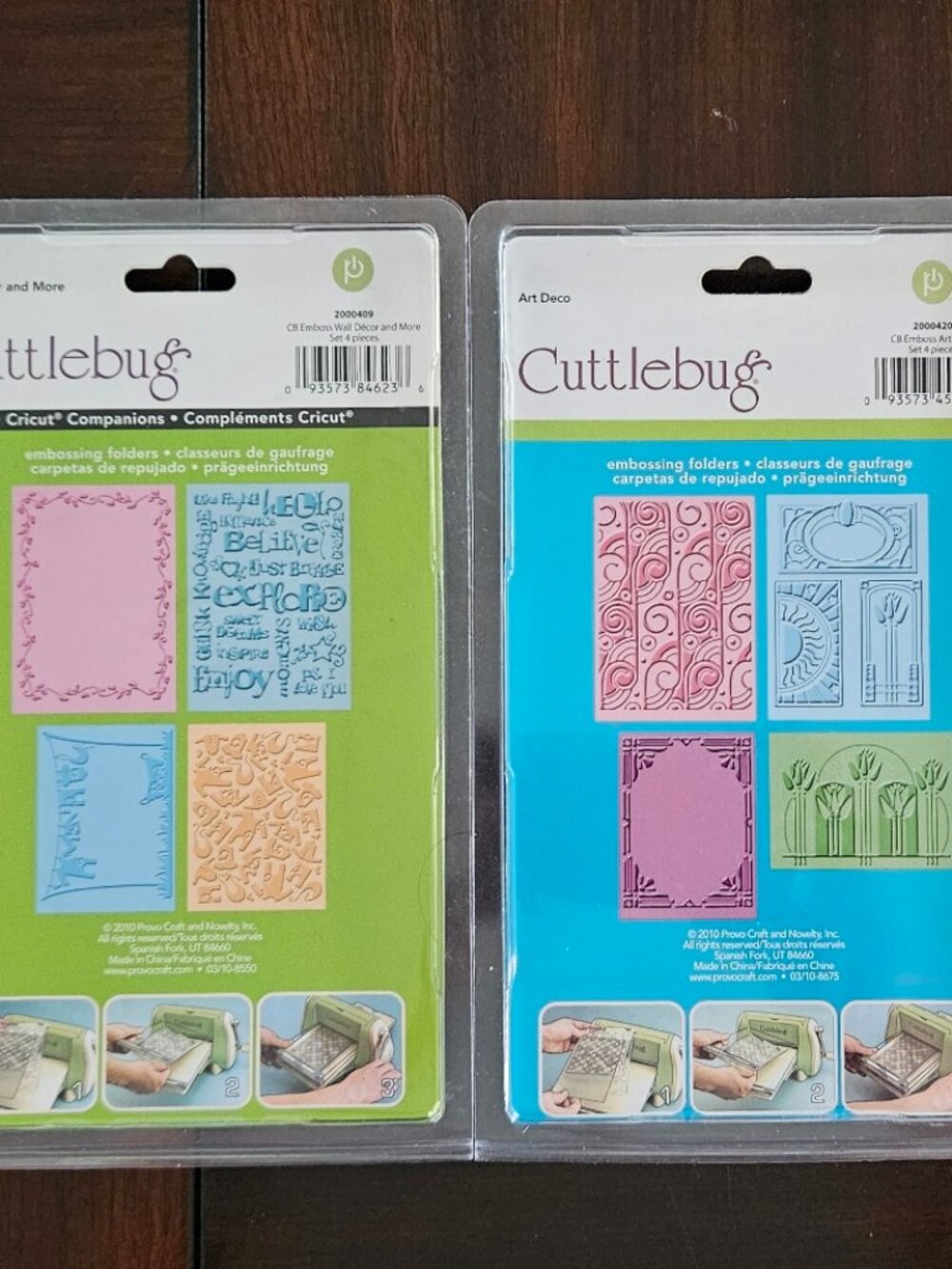 Cuttlebug Lot of 8 - Art Deco & Wall Decor and More